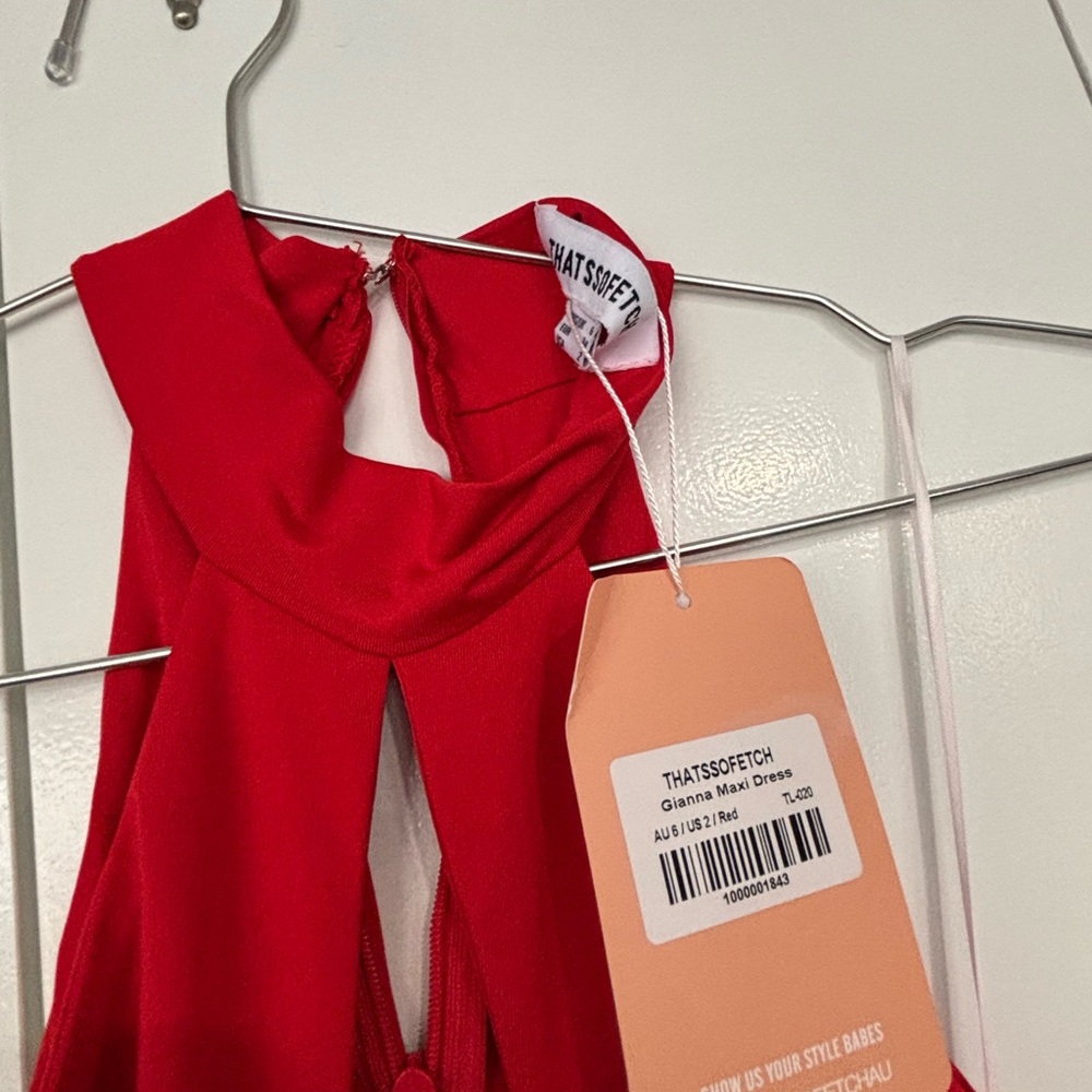 Chic Backless Red Dress - Picture 3 of 3
